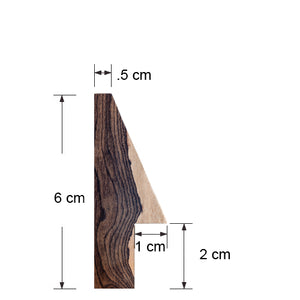 Marco de madera 45° de Cirycote Blanco con Vetas